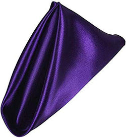 Table Napkin Square Satin Fabric purple for rent