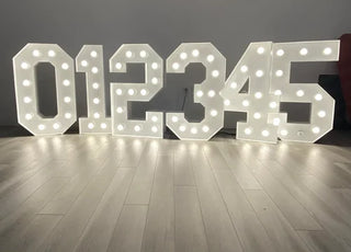 Rental of Light numbers in decor packages