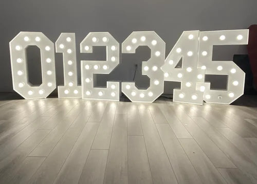 Rental of Light numbers in decor packages