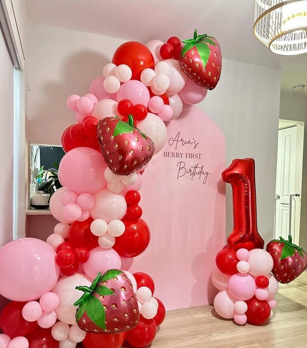 Berry First birthday Birthday set up