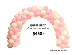Spiral ballooons arch 8 FT