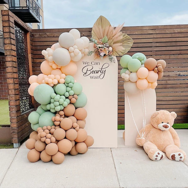 Boho baby shower decor with chiara walls