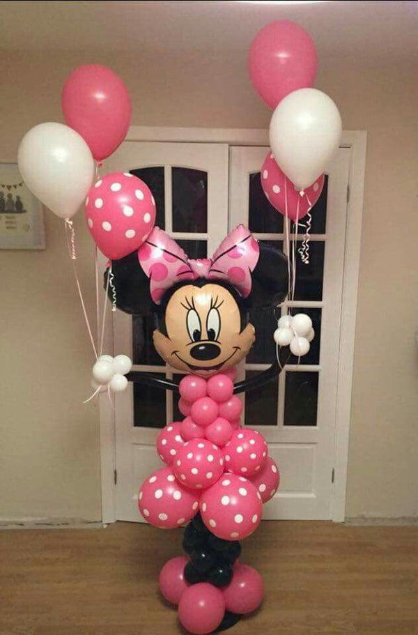 Minnie party decor body shape with balloons
