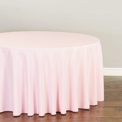 Pink 108 inches Round Tablecloth Rental