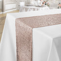 Glitz Sequin Table Runner  Blush Rose Gold Rental
