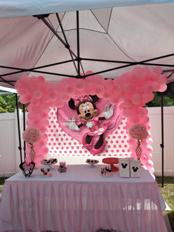 Minnie Mouse and Ear Balloons Arch
