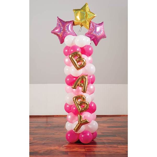 Balloons columns Girl choose a variant