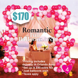 Romantic Full Balloons arch