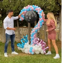 Question Mark Gender Reveal Balloon set up