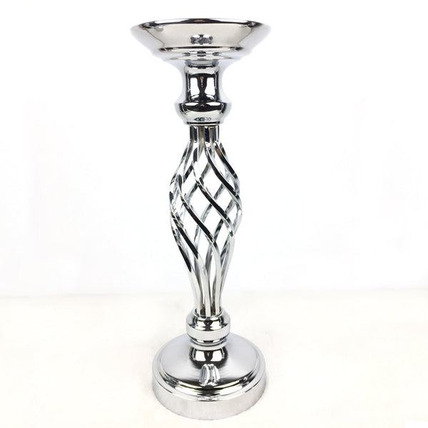 Hollow silver candle holder Wedding Decoration