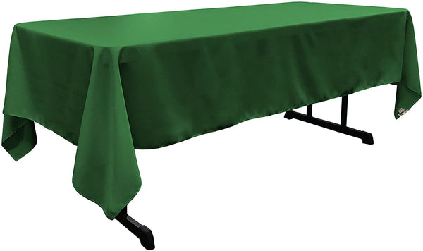 Green Fabric Rectangular Tablecloth 60 x 108 inch