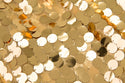 120 Big Gold Sequin Tablecloth  rental