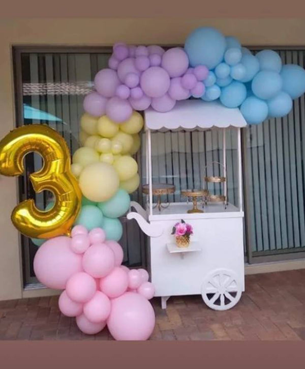 Wood Candy cart for Decor Rental