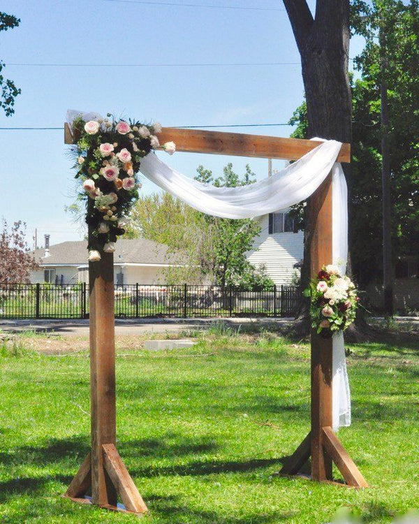 Rustic 8 Feet Wood Arch for Rent